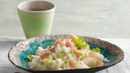 Recepta de cuina de Risotto amb espàrrecs i pernil serrà