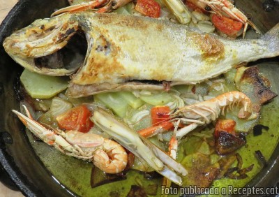 Recepta de cuina de Orada salvatge al forn