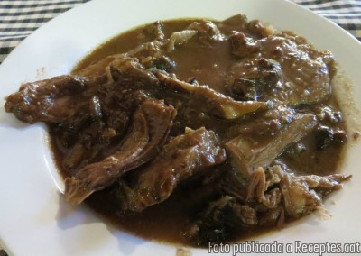 Recepta de cuina de Civet de porc senglar