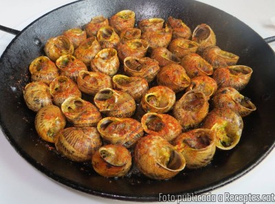 Cargols a la llauna