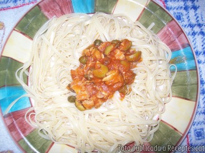 Recepta de cuina de Espaguetis de llauna (versió d'hivern)