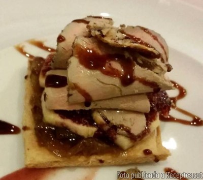 Coca de figues i foie