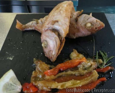 Recepta de cuina de Pagells fregits amb escalivada