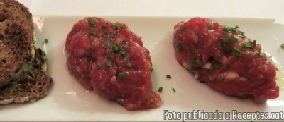 Recepta de cuina de Steak Tàrtar de Vedella