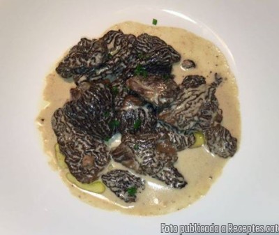 Recepta de cuina de Múrgoles o rabassoles a la crema foie
