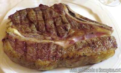 Recepta de cuina de Mitjana de vedella  a la brasa