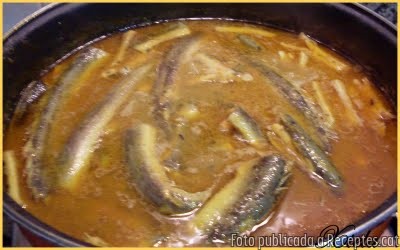 Recepta de cuina de Anguiles en suc