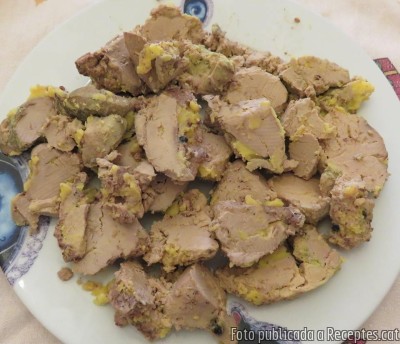Recepta de cuina de Foie gras d’ànec mi cuit
