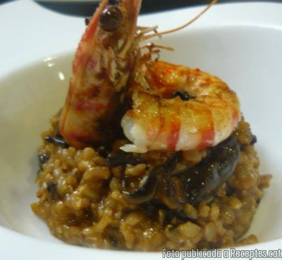 Recepta de cuina de Arròs de bolets amb llagostins de St. Carles de la Ràpita