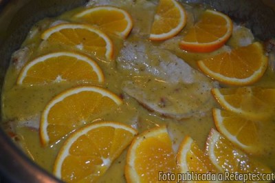 Recepta de cuina de Llom a la taronja