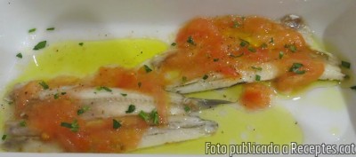 Recepta de cuina de Seitons marinats amb vinagre i tomàquet