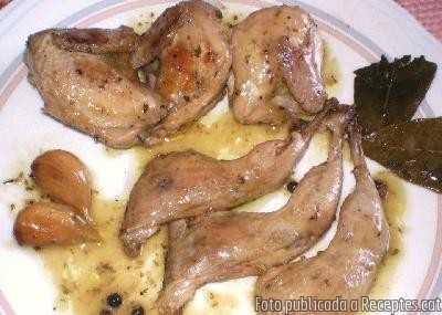 Recepta de cuina de Guatlles escabetxades