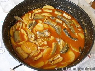 Recepta de cuina de Suquet d'anguiles amb patates