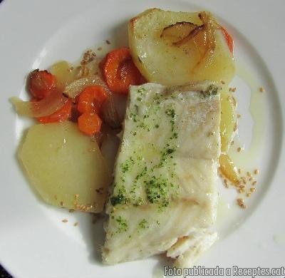 Filet de mero a la papillote amb verdures