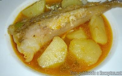 Cua de rap amb patates ( tipu suquet )