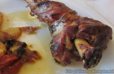 Espatlla de xai al forn