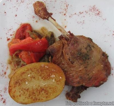 Recepta de cuina de Confit d'ànec amb escalivada