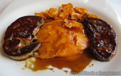Recepta de cuina de Foie fresc d’ànec amb crema de moniato