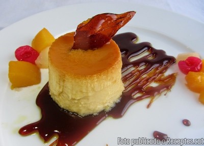 Recepta de cuina de Flam de poma
