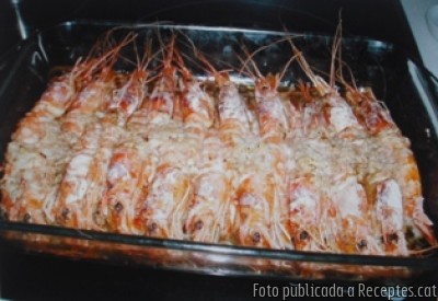 Llagostins al forn