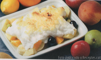 Recepta de cuina de Fruites gratinades