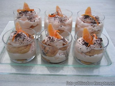 Tiramisú a les mandarines