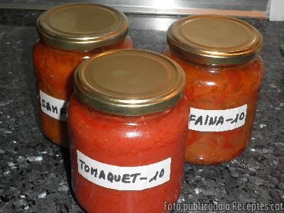 Recepta de cuina de Conserva de tomàquet fregit