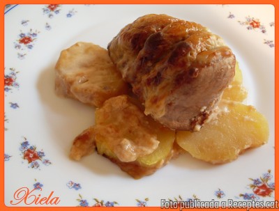 Recepta de cuina de Solomillo con salsa de queso y mermelada de tomate