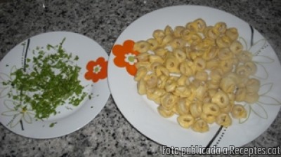 Recepta de cuina de Tortellinis al julivert