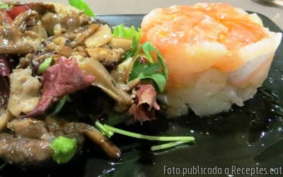 Recepta de cuina de Amanida tèbia de bolets amb esqueixada a banda