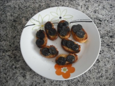 Recepta de cuina de Aperitiu de tòfona negra