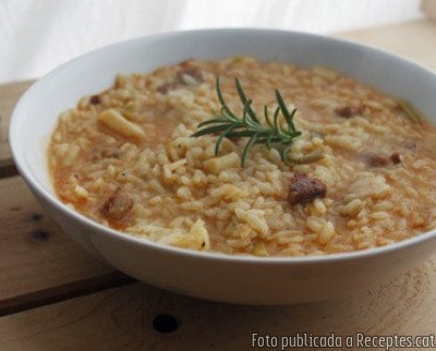 Recepta de cuina de Arròs de calçotada