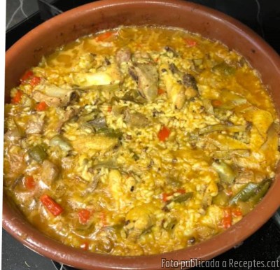 Recepta de cuina de Arròs de pollastre i costella