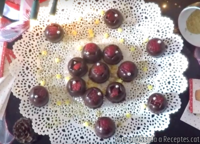 Bombons de ganaché amb llimona i menta