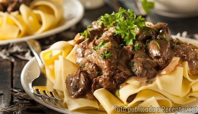 Recepta de cuina de Bou a la Stroganoff