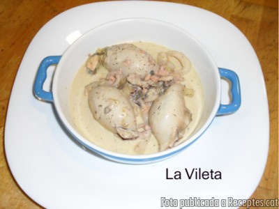 Recepta de cuina de Calamars Farcits amb Salmó