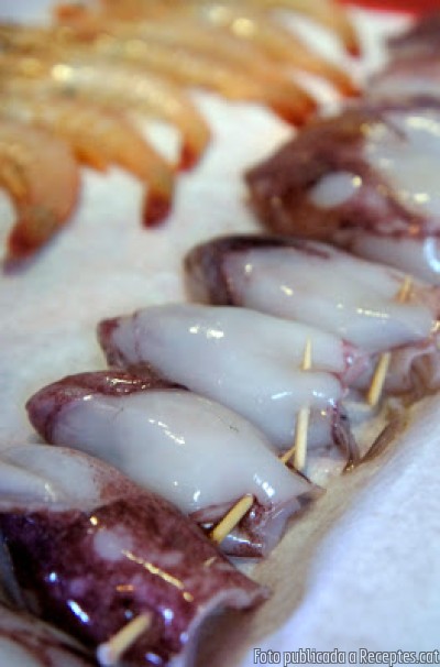 Calamars o xipirons farcits