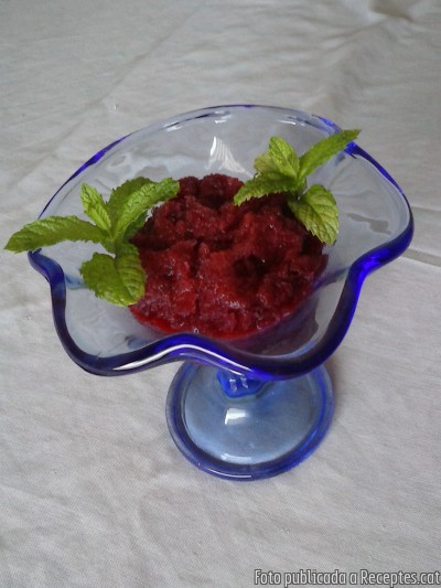 Recepta de cuina de Sorbet de fruits vermells