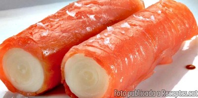 Recepta de cuina de Canelons de margalló i salmó fumat