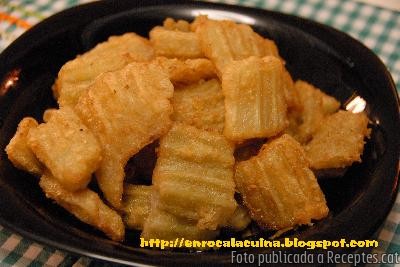 Cards arrebossats amb tempura