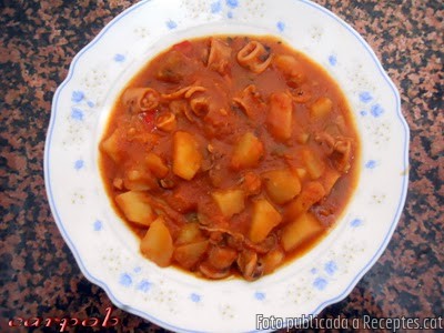 Recepta de cuina de Chipirones en cazuela