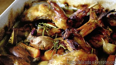 Recepta de cuina de Conill rostit al forn