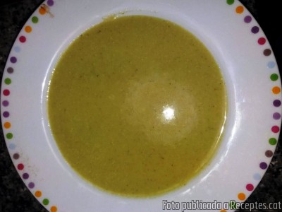 Recepta de cuina de Crema de bròquil, porro i col