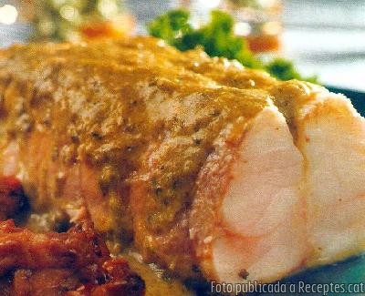 Cua de rap amb crema d'alls i julivert