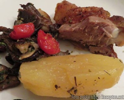 Recepta de cuina de Cuixa de gall dindi al forn