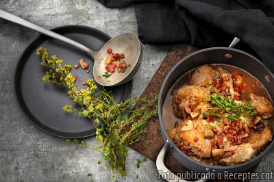 Recepta de cuina de Cuixes de pollastre al porto