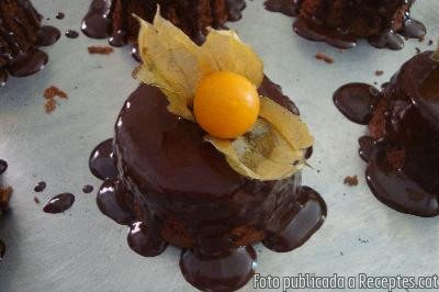 Pastissets de polenta amb xocolata