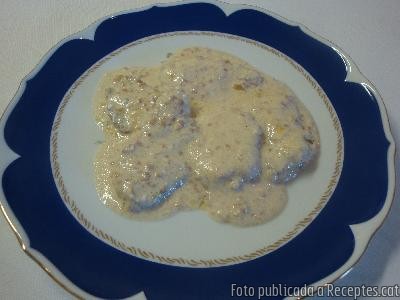 Recepta de cuina de Rellomillo  amb  salsa  d'ametlles