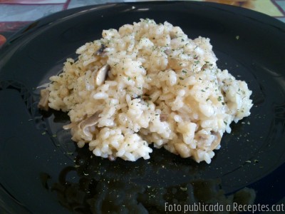 Risotto amb xampinyons