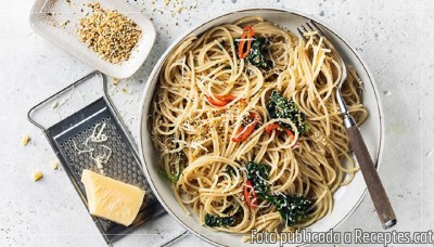 Recepta de cuina de Espagueti amb oli de cànem